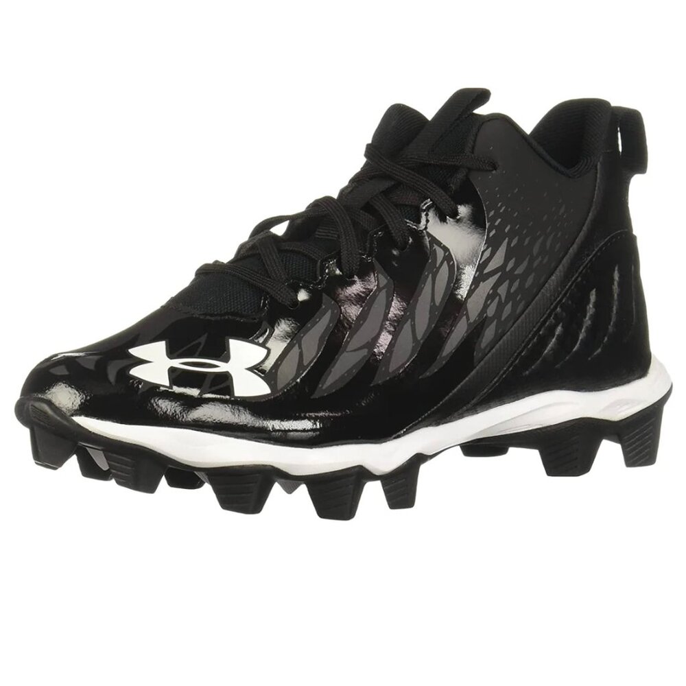 Under Armour Unisex Black & White Children's Football Shoe